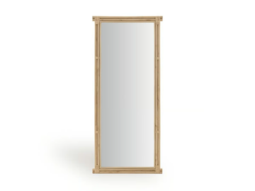 RASMUS - Rectangular framed rattan mirror by Sika Design - view 2